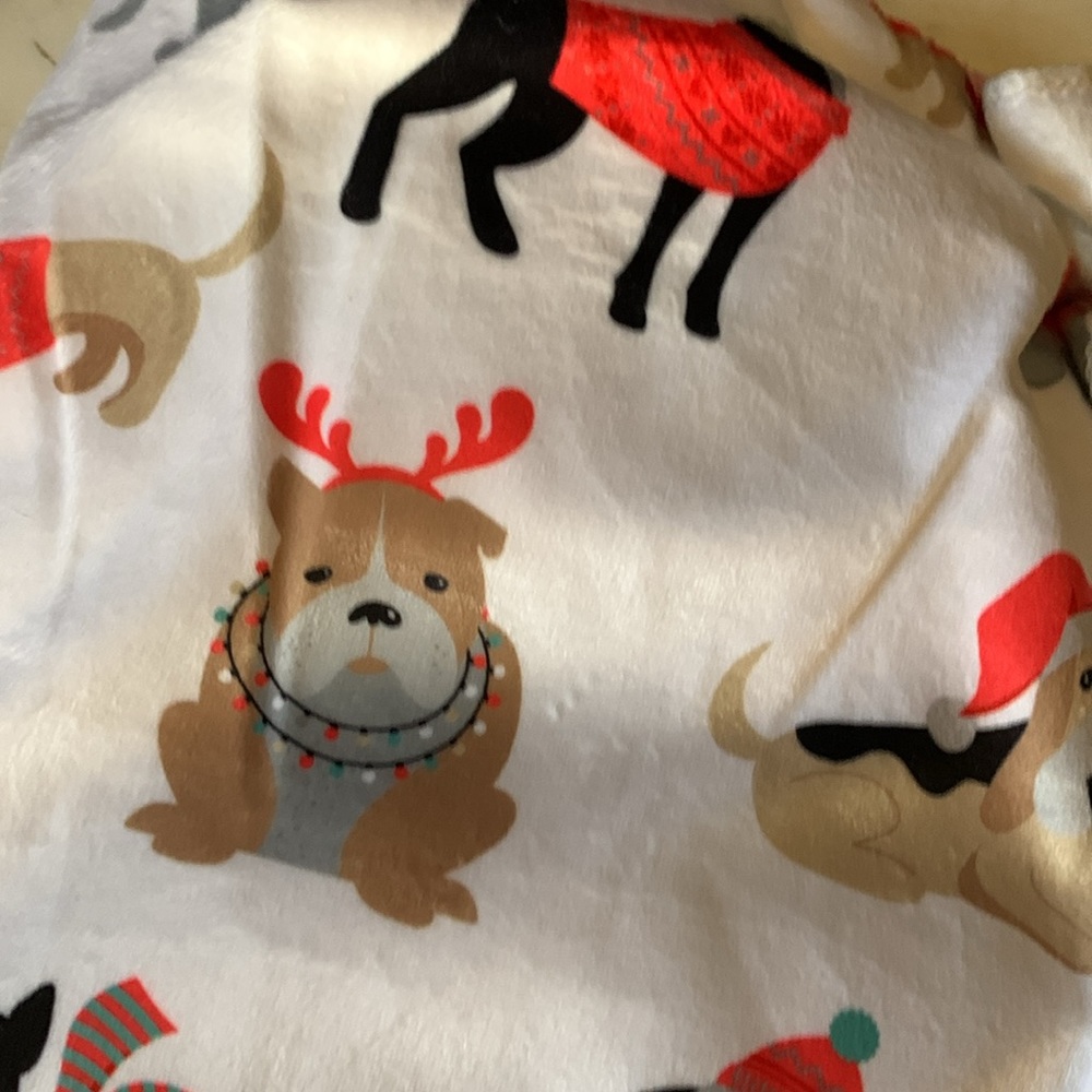 Tiny Mittens Puppy Days of Winter Holiday Reversible Sherpa Baby Blanket - Picture 8 of 10